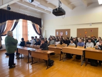 Встреча врача психиатра-нарколога и обучающихся 7-8-х классов